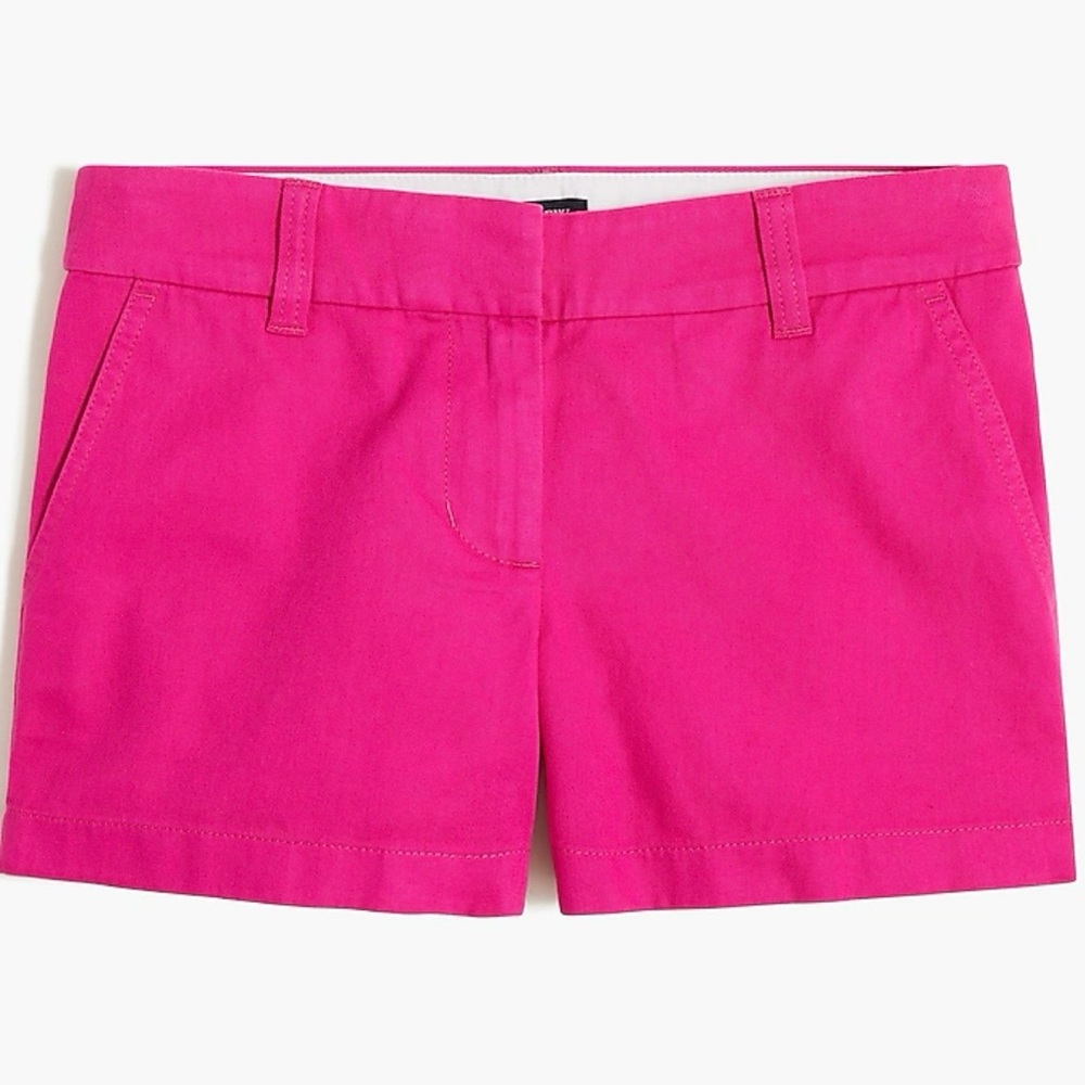 *NWT!* J. Crew “Radiant Fuschia” 3 1/2” Chino Shorts
